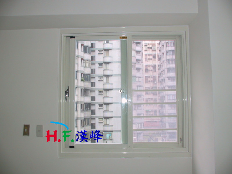 加裝型防墜紗窗  林口~台北新都-樣式:一字(橫)格-款式:半滿格